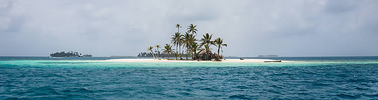 Island in the Archipelago of San Blas or Kuna Yala in Panama