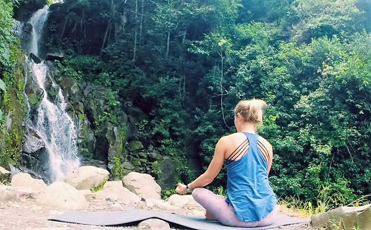 Boquete's vibe, natural surroundings, cool climate and fresh air is ideal for yoga.